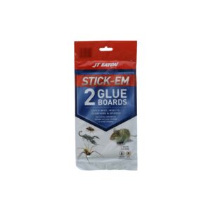 JT Eaton 2-Piece Stick-Em Mouse and Insect Glue Board Traps JT Eaton 2-Piece Stick-Em Mouse and Insect Glue Board Traps